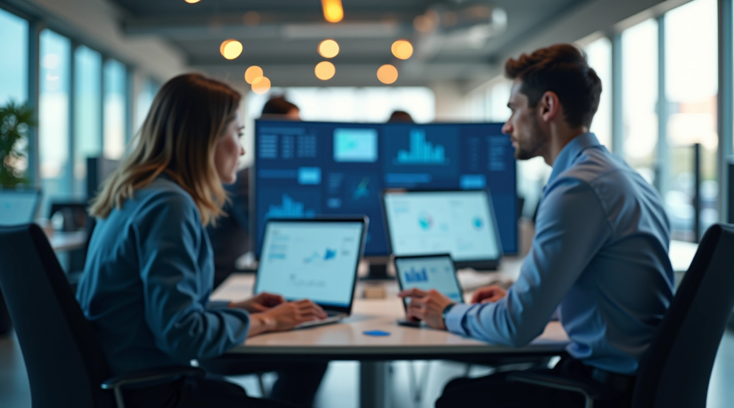 Tim rinthalo Analytics koji radi s platformom za analizu prihoda